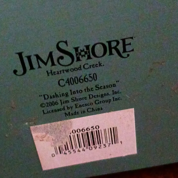 Jim Shore 2006 Dashing Into The Season Horse and Carriage Figurine - Picture 6 of 6